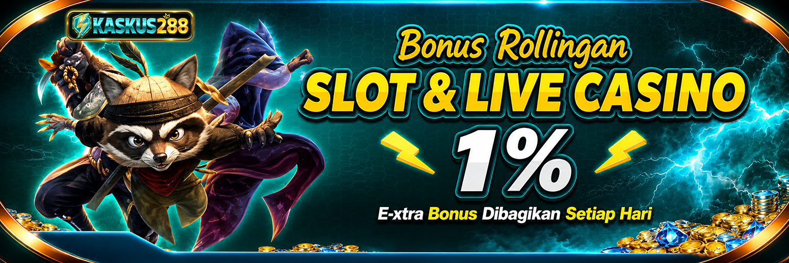 BONUS ROLLINGAN SLOT & CASINO 1%
